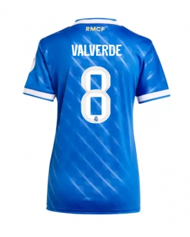 Real Madrid Federico Valverde #8 Maglia Gara Terza Repliche 2025-26 Donna Maniche Corte